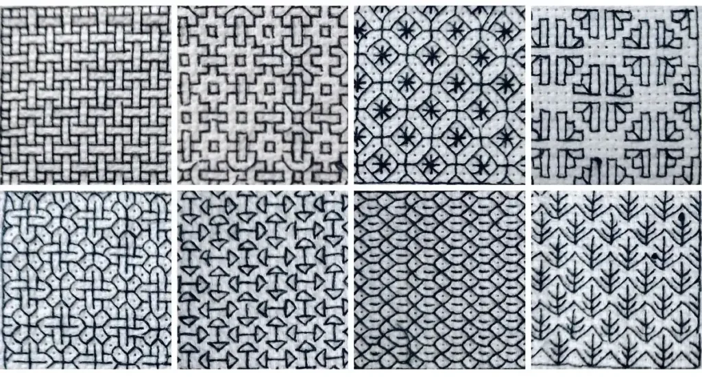 como bordar blackwork