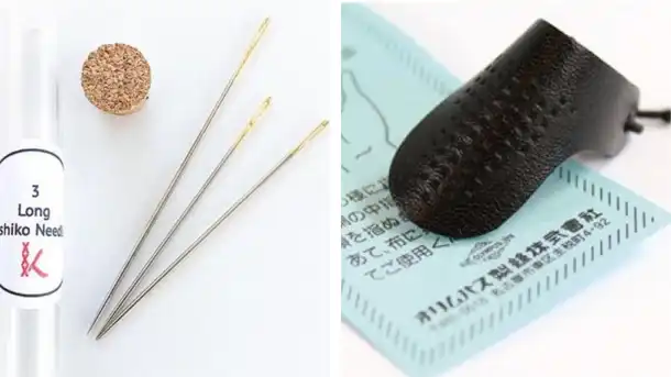 materiales especificos para bordar sashiko