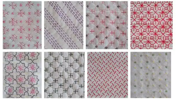 sashiko con hilo de coser