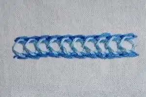 Punto Cadena Triple (Triple Chain Stitch)