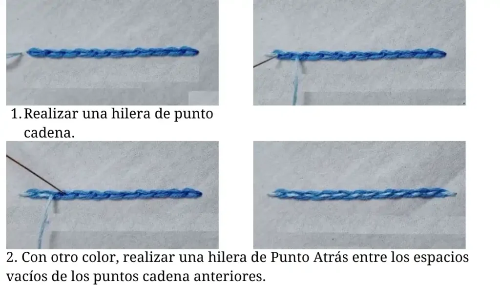 Punto Cadena con Punto Atrás
