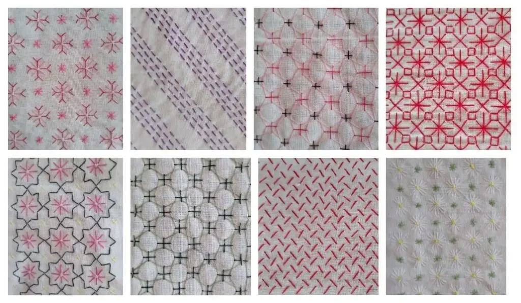 sashiko con hilo de coser