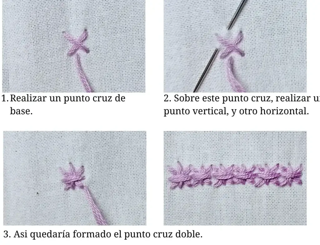 Punto Cruz Doble (Double Cross Stitch)