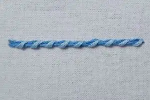 Punto Cadena Enrollada (Whipped Chain Stitch)