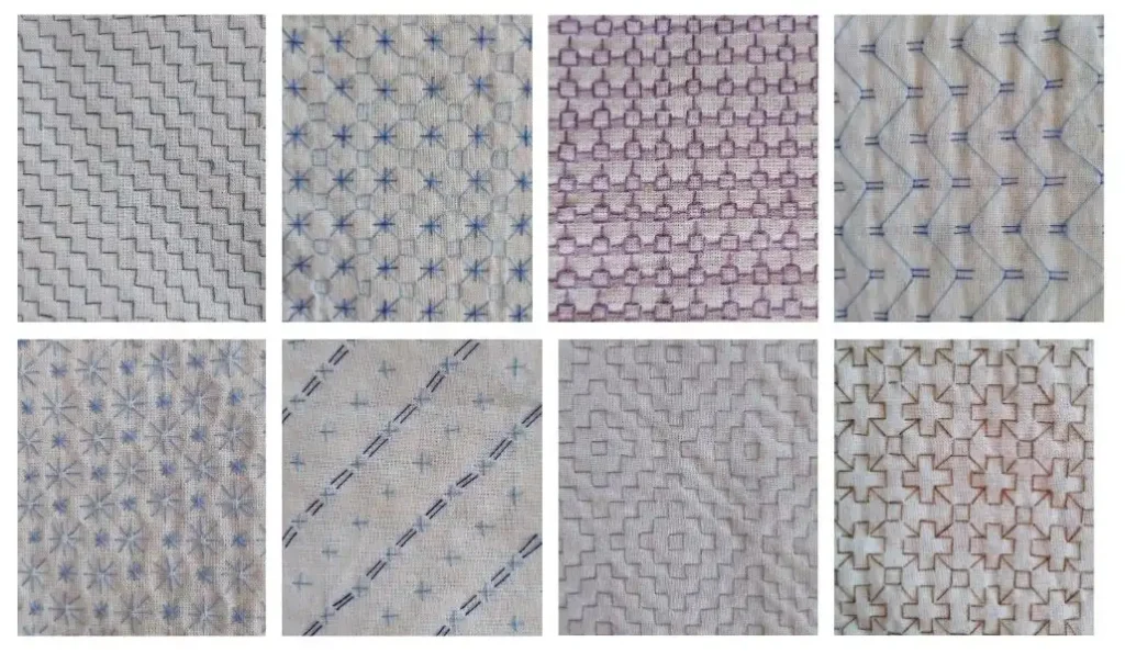 sashiko con hilo de coser