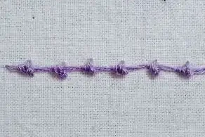 Punto Palestrina Triple (Triple Palestrina Stitch)