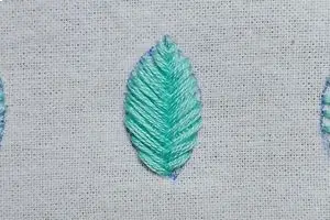 Punto Espina de Pescado Elevado(Raised Fishbone Stitch)