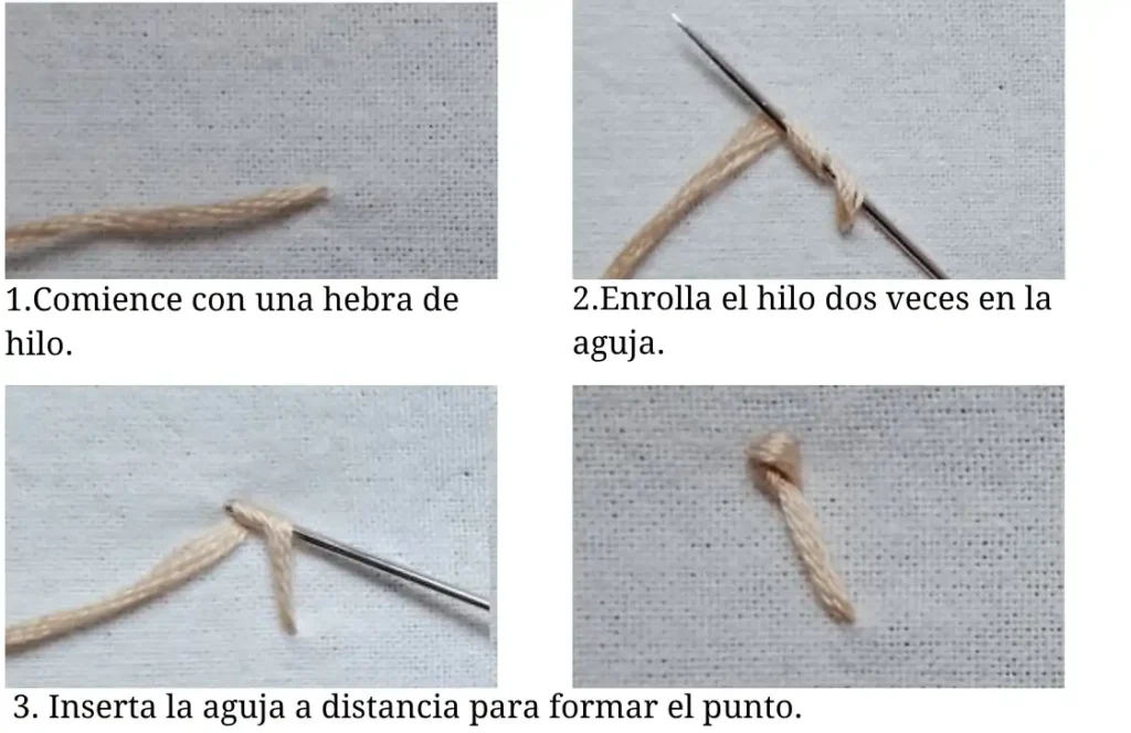 Punto pistil - Pistil stitch