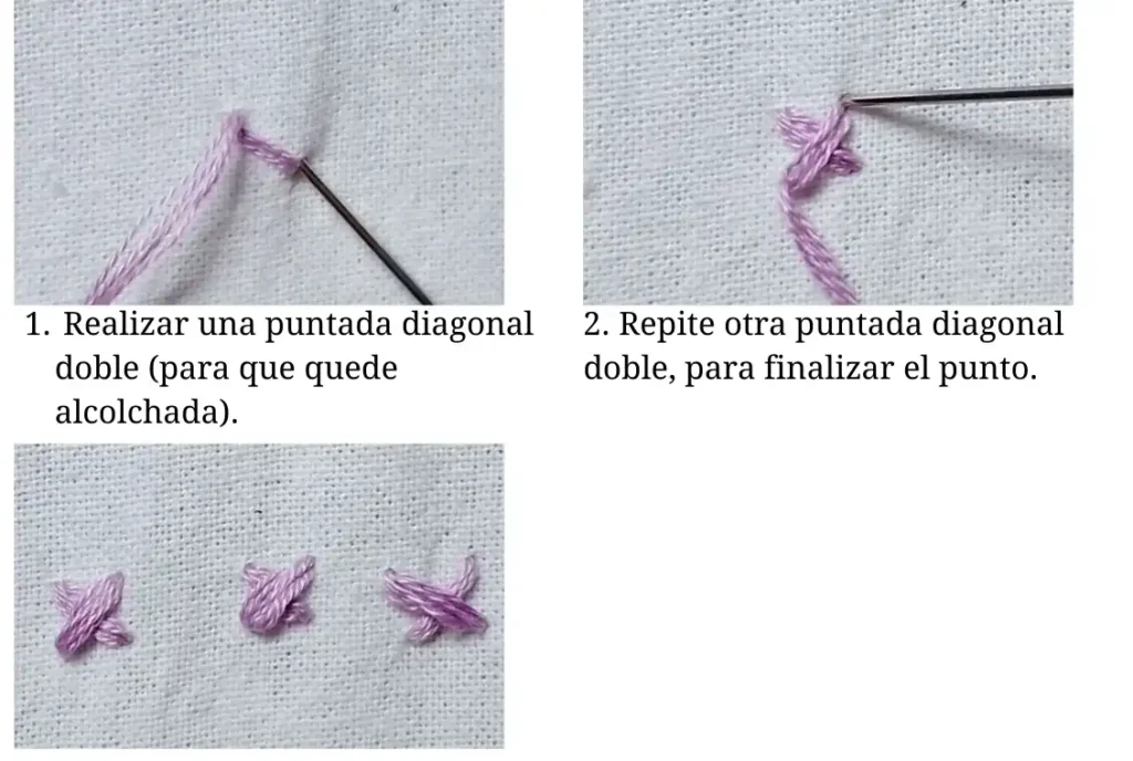 Punto cruz alcolchado