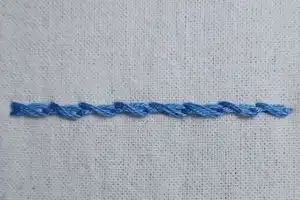 Punto Cadena Torcido (Twisted Chain Stitch)