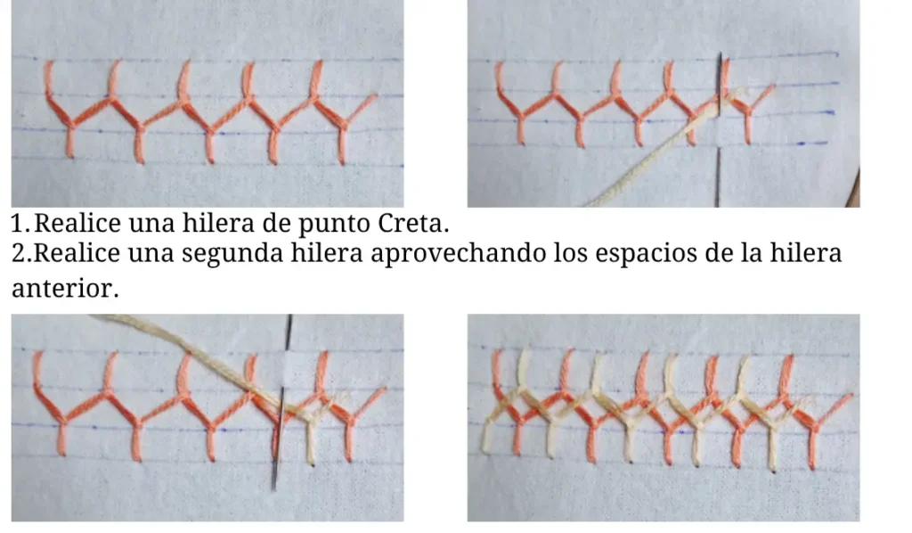 Punto Creta Doble (Double Cretan Stitch)