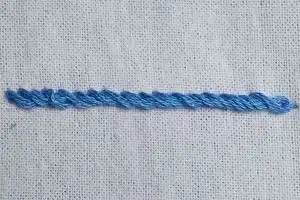 Punto Cuerda Alternativo (Alternative Rope Stitch)