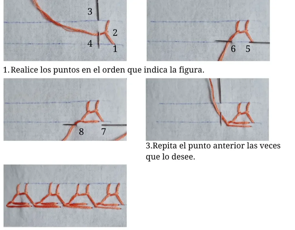 Punto Creta Francés (French Cretan Stitch)