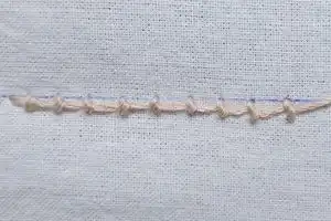 Punto Punto de Perla (Pearl Knot Stitch)