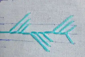 Punto Maidenhair (Maidenhair Stitch)