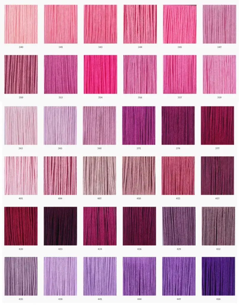 Carta de Colores de Hilos Maxi Mouliné