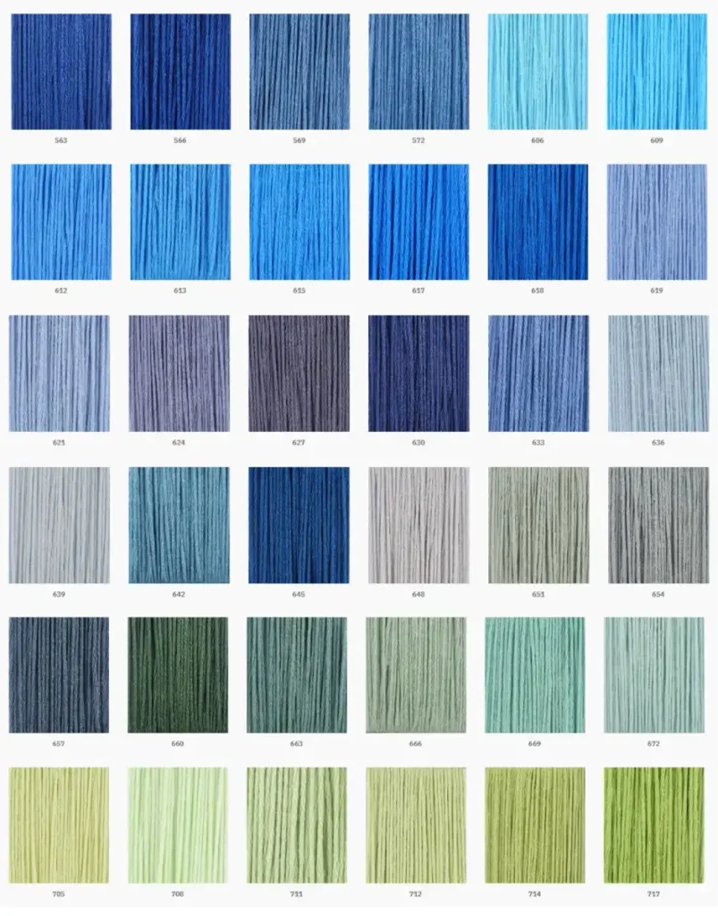 Carta de Colores de Hilos Maxi Mouliné
