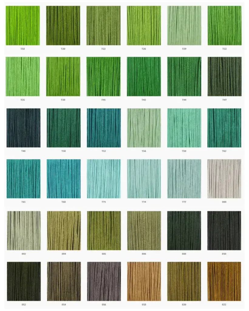 Carta de Colores de Hilos Maxi Mouliné
