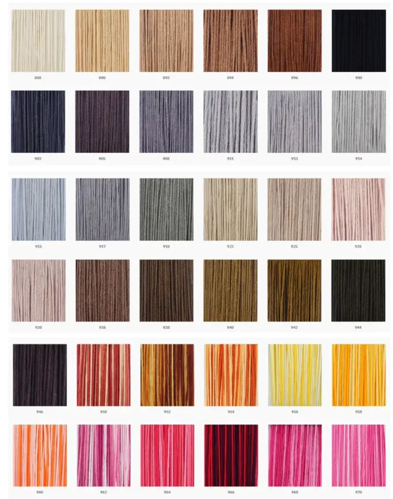 Carta de Colores de Hilos Maxi Mouliné