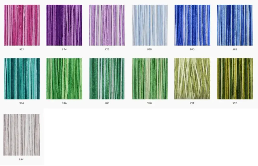 Carta de Colores de Hilos Maxi Mouliné