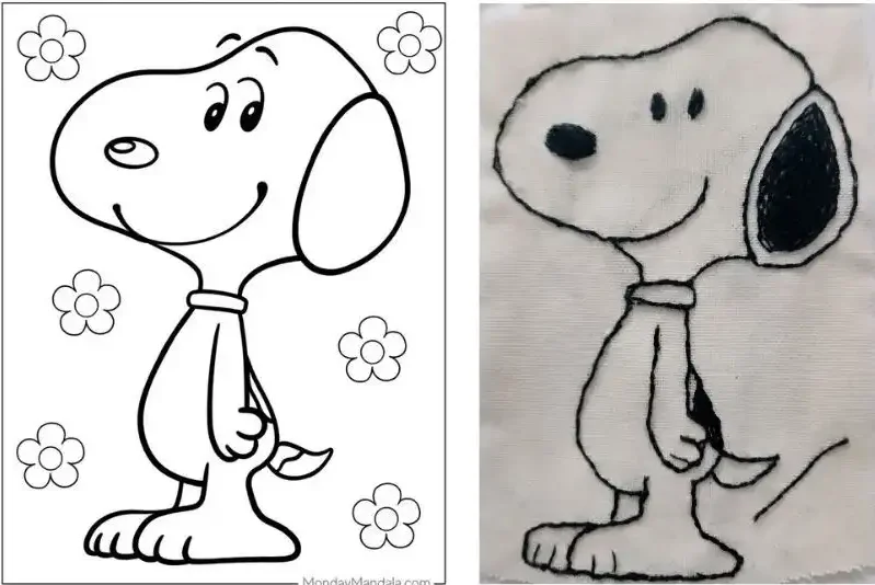 Bordado de Snoopy