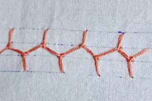Punto Creta Anudado (Knotted Cretan Stitch)