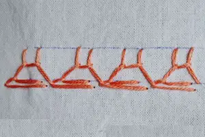 Punto Creta Francés (French Cretan Stitch)