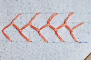 Punto Creta Abierta (Open Cretan Stitch)