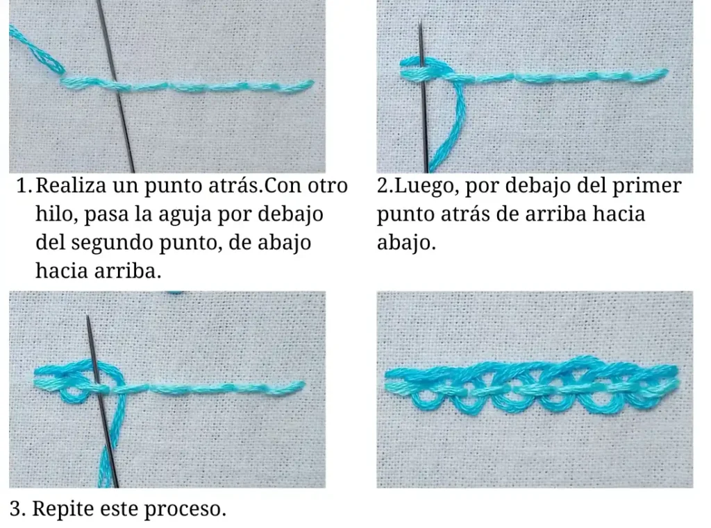 Punto Pequinés (Pekinese Stitch)