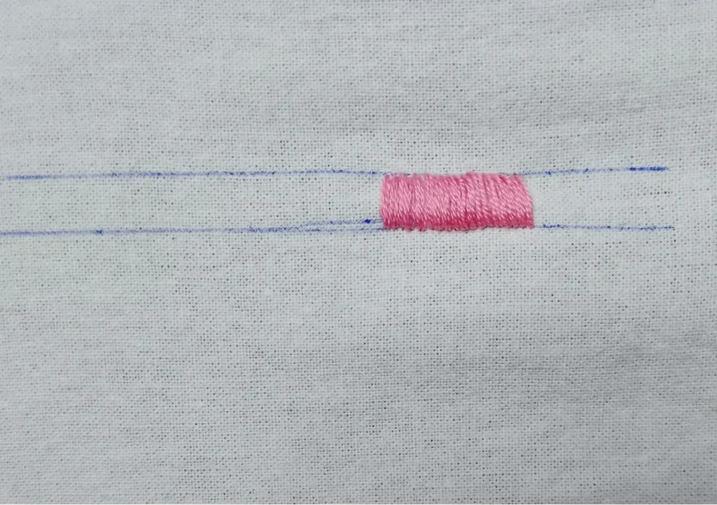 Punto satén (Satin Stitch)
