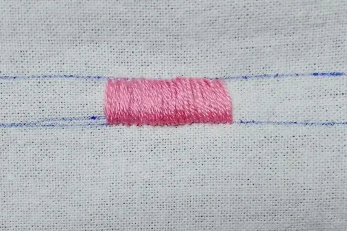 Punto satén (Satin Stitch)