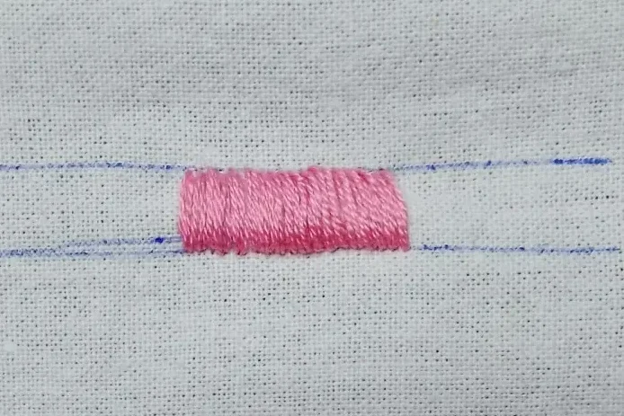 Punto satén (Satin Stitch)
