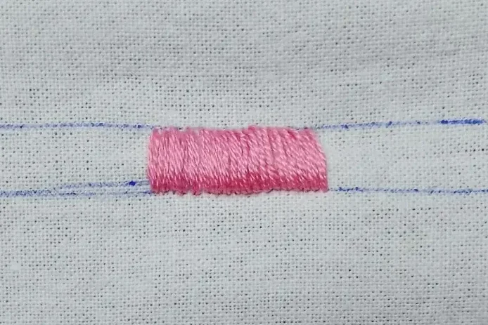 Punto satén (Satin Stitch)