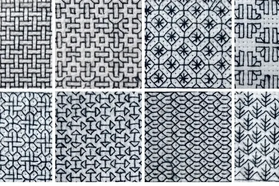 como bordar blackwork