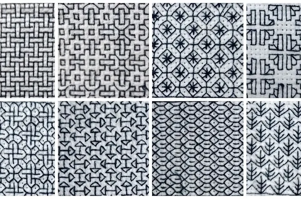 como bordar blackwork
