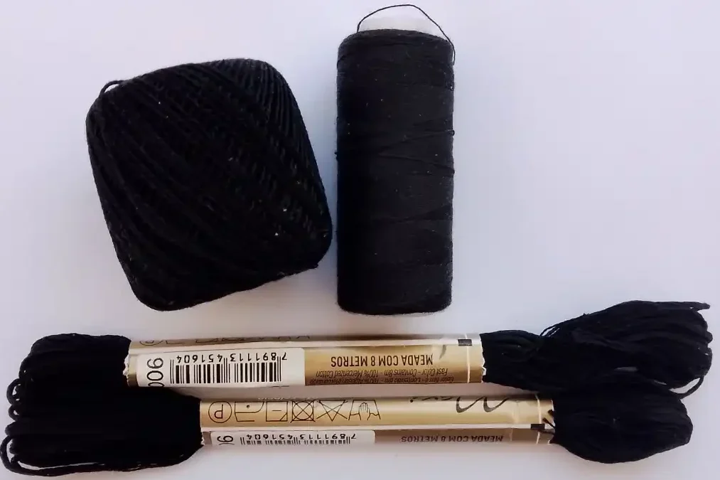 Hilos para blackwork