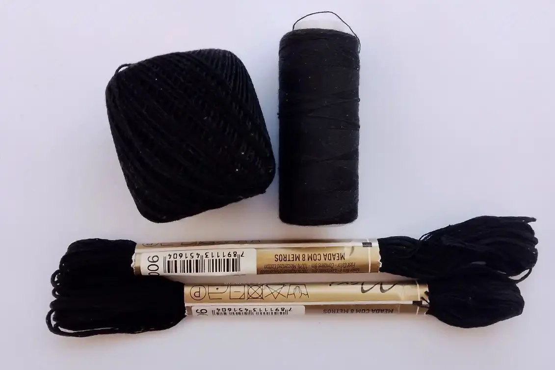 Hilos para blackwork