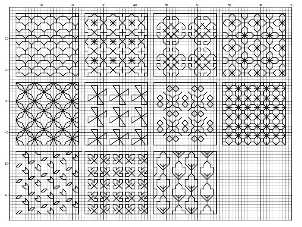 Patrones para blackwork